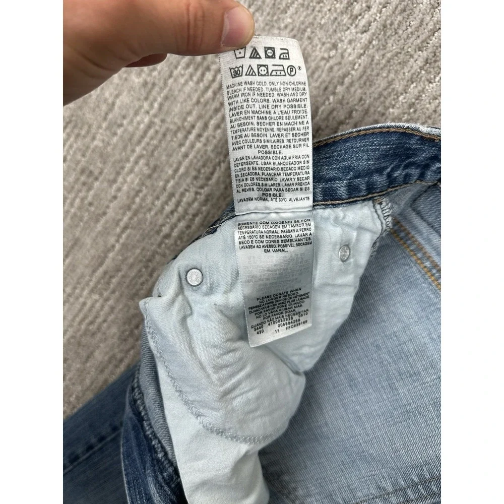 Vtg Levi's 569 Jeans Men 36x34 Fits 38x33.5 Blue Denim Loose Straight Baggy Y2K